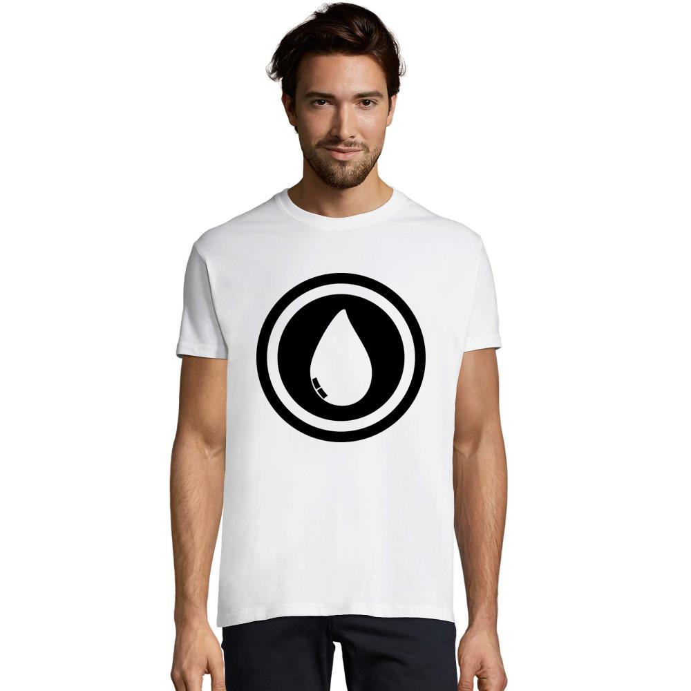 Wassertropfen im Kreis schwarzes Crusader Bio T-Shirt
