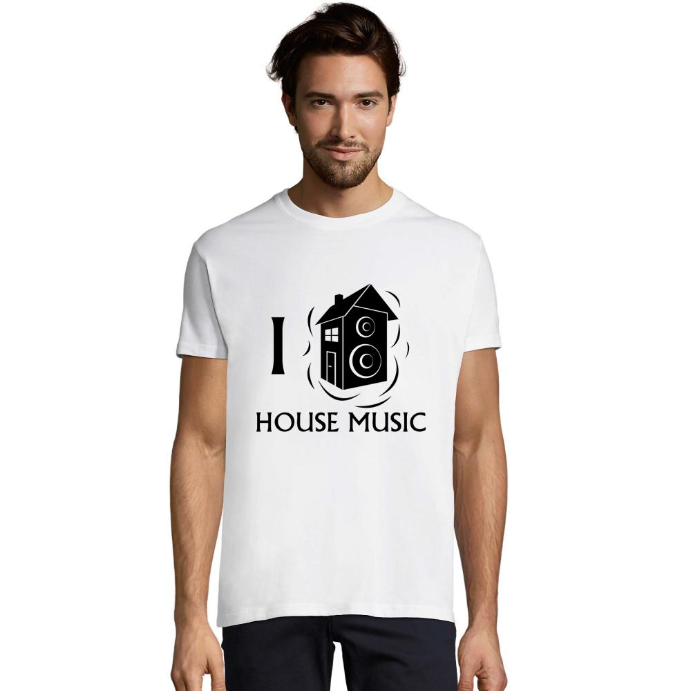 I love House Music schwarzes Imperial T-Shirt