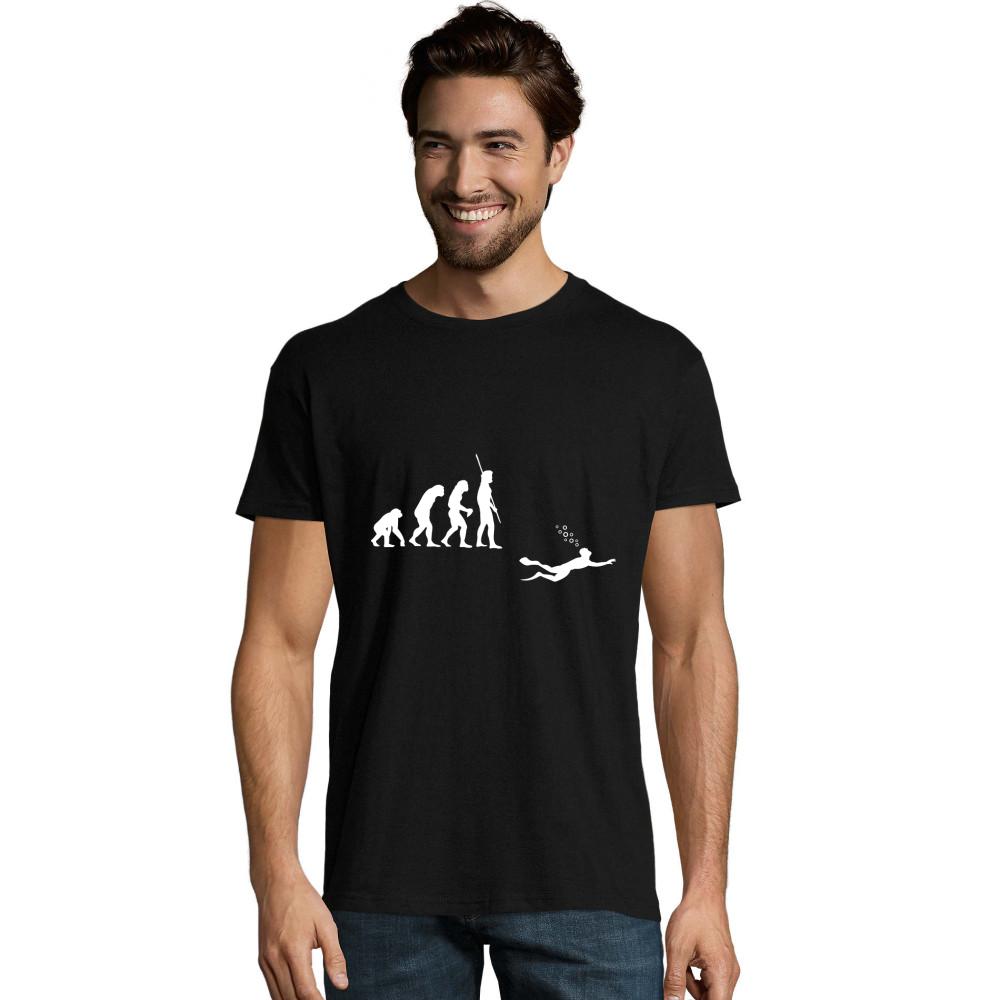 Evolution Taucher weißes Justin T-Shirt