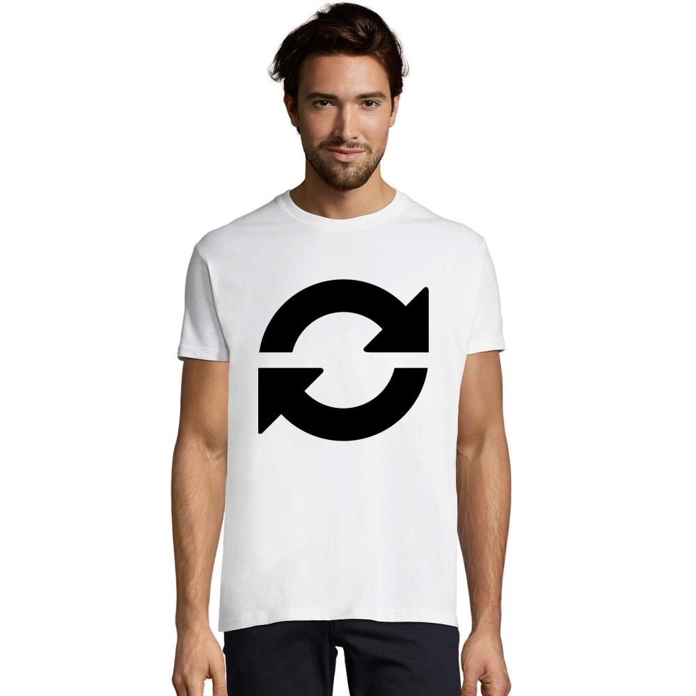 Aktualisieren Refresh Symbol schwarzes Sporty T-Shirt