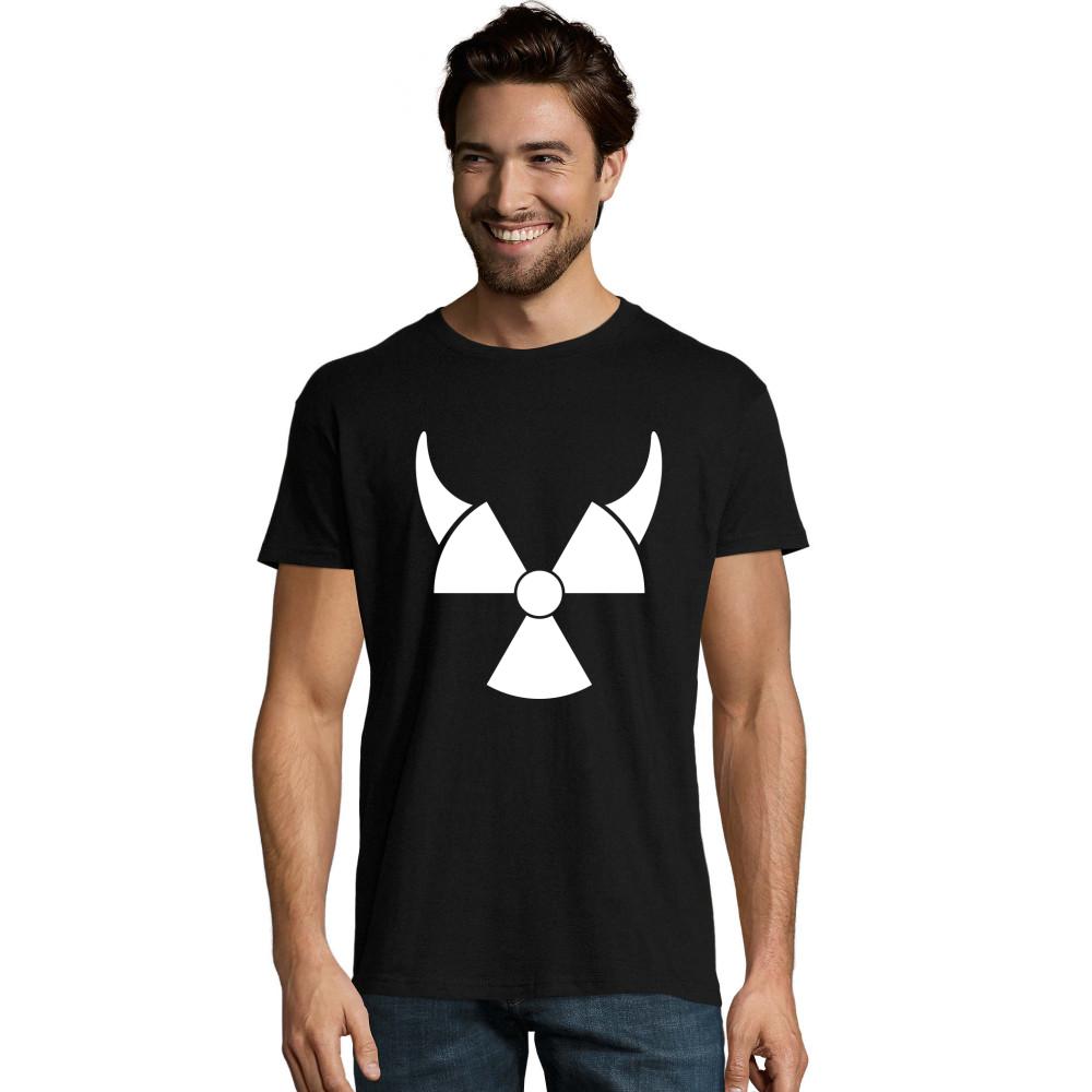 Atom Symbol mit Teufelshörner weißes Imperial T-Shirt