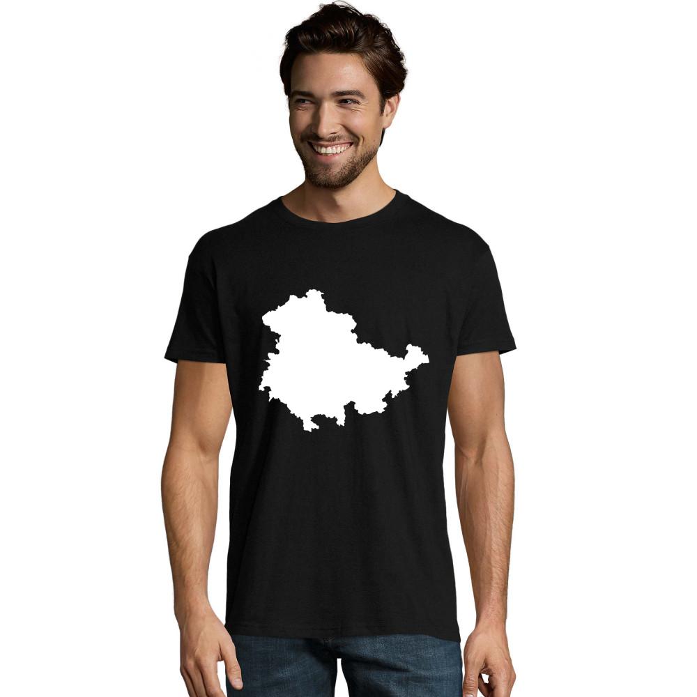 Thüringen Umriss weißes Imperial Fit T-Shirt