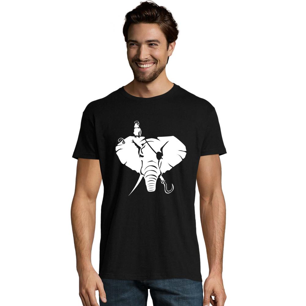 Elefanten als Pirat negativ weißes Crusader Bio T-Shirt
