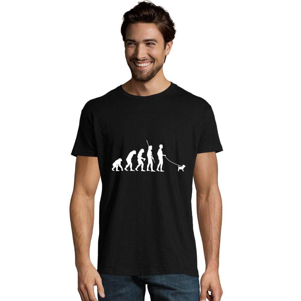 Evolution Hund Mops weißes Camo T-Shirt