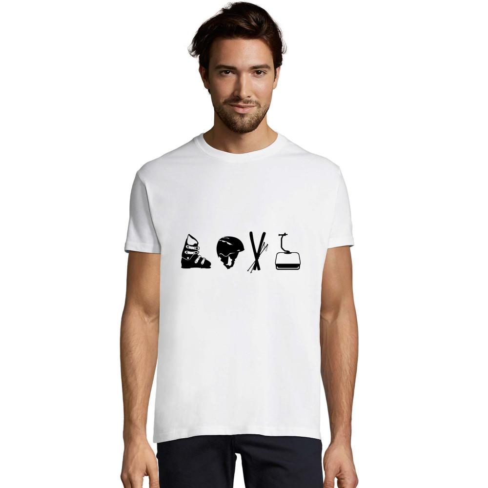 Ski Love schwarzes Victory T-Shirt