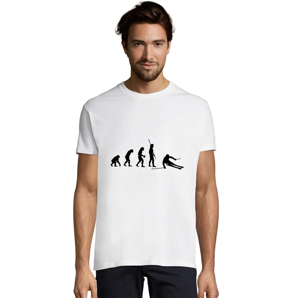 Evolution Skifahrer Abfahrt schwarzes Justin T-Shirt