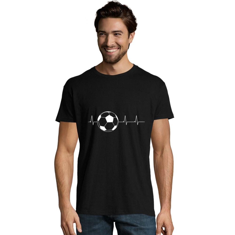 Fussball Herzschlag weißes Crusader Bio T-Shirt