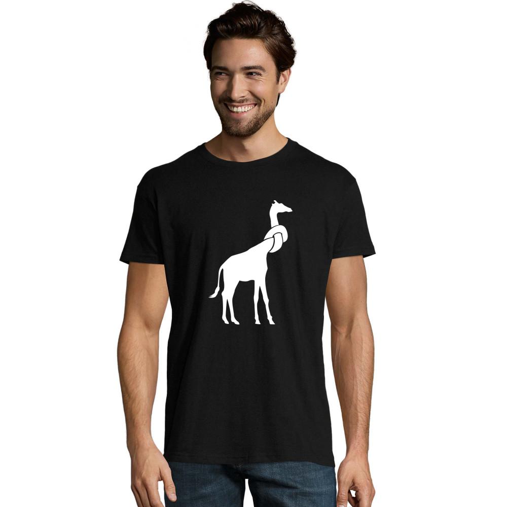 Giraffe Knoten im Hals weißes Justin T-Shirt