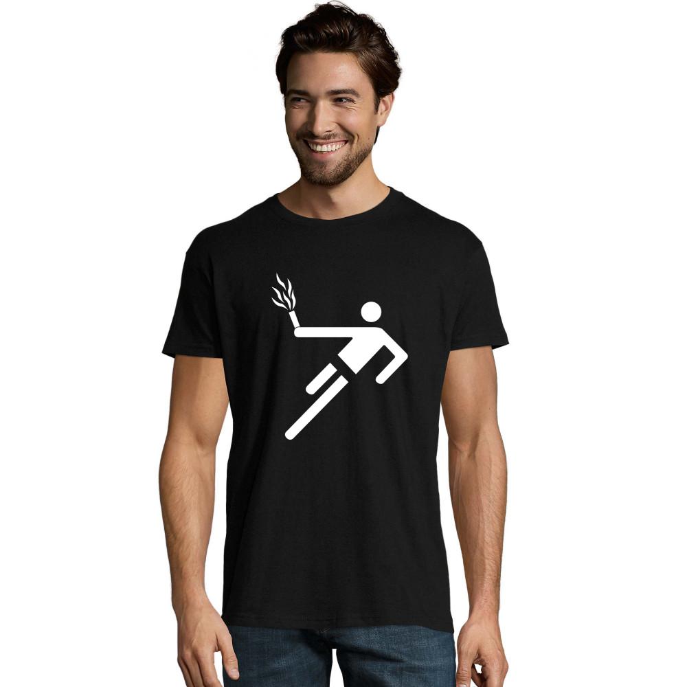 Pyrotechnik Fussball Ultras weißes Justin T-Shirt