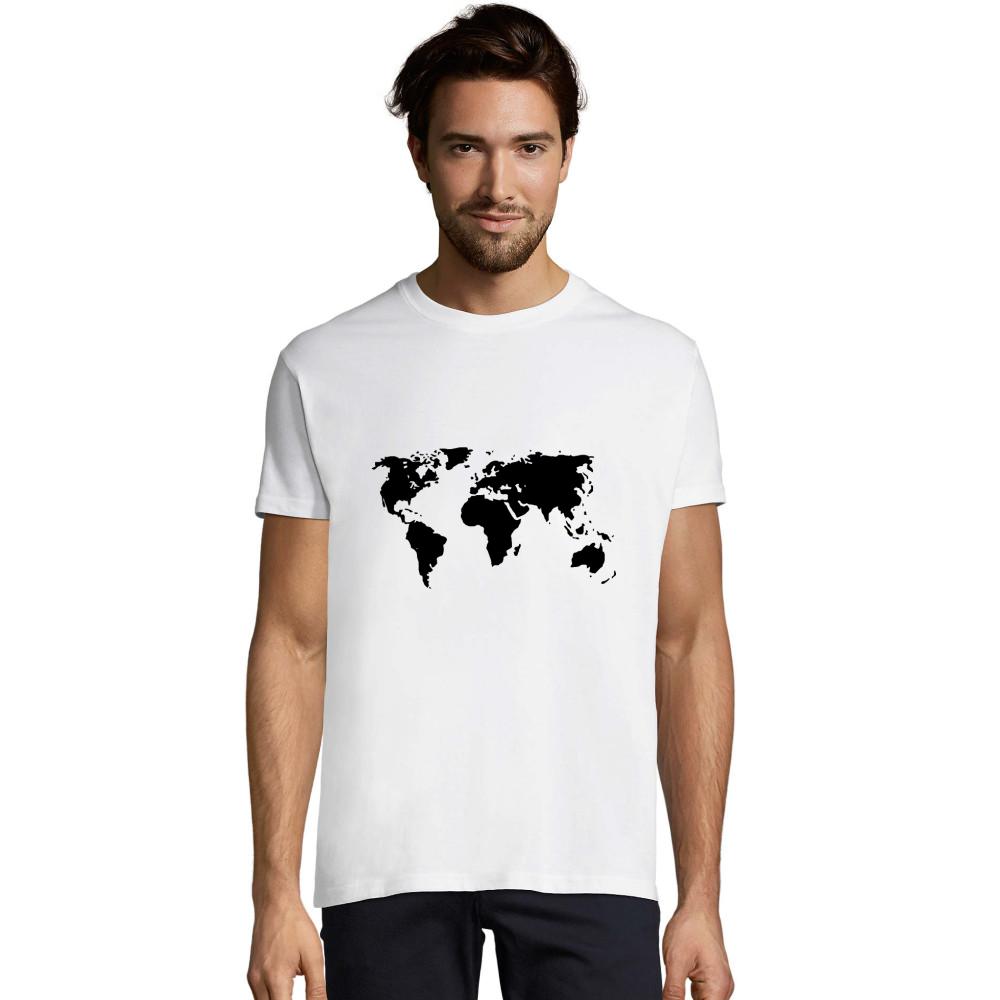 Weltkarte schwarzes Camo T-Shirt