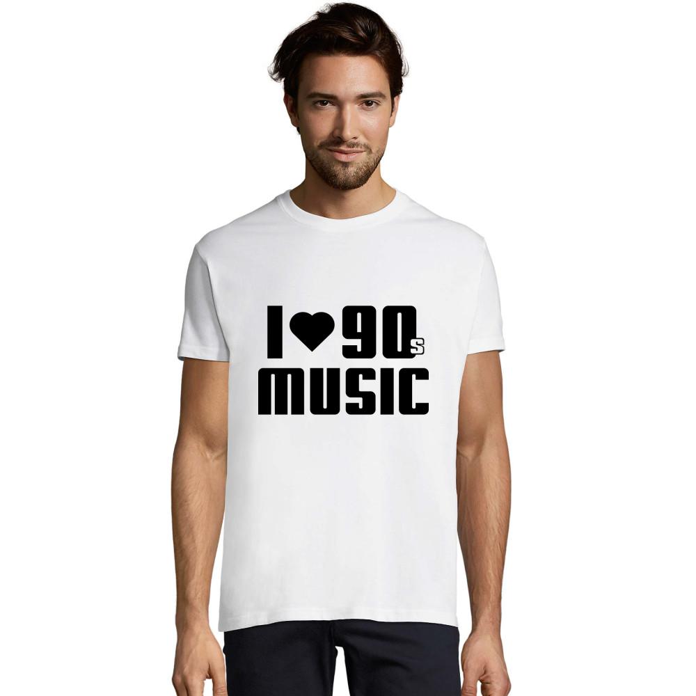 I Love 90s Music schwarzes Imperial T-Shirt
