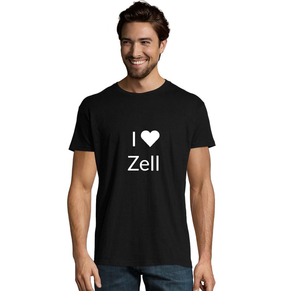 I Love Zell weißes Imperial Fit T-Shirt