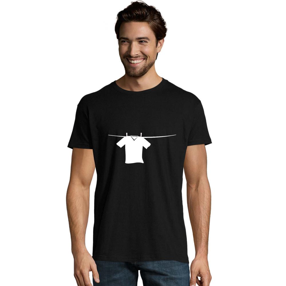 Shirt auf der Wäscheleine weißes Crusader Bio T-Shirt
