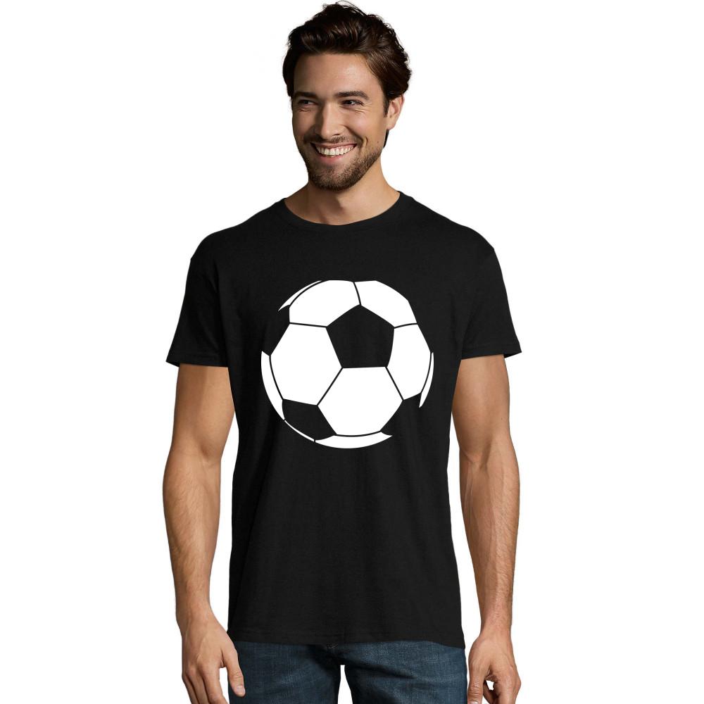 Fußballumriss weißes Imperial T-Shirt