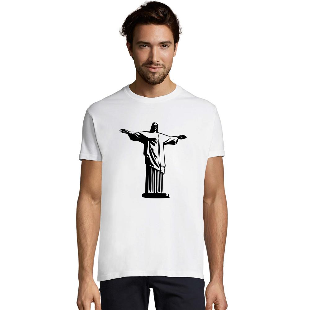 Cristo Redentor in Rio de Janiero 3D schwarzes Crusader Bio T-Shirt