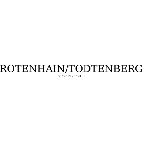 Rotenhain/todtenberg Koordinaten