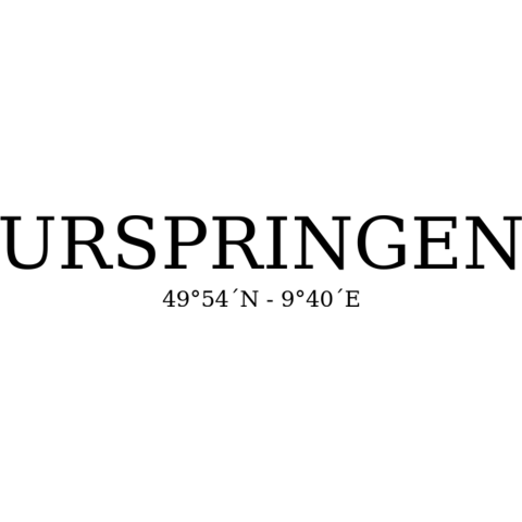 Urspringen Koordinaten