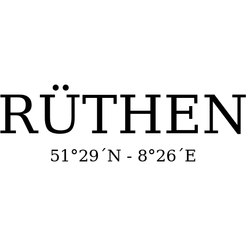Rüthen Koordinaten