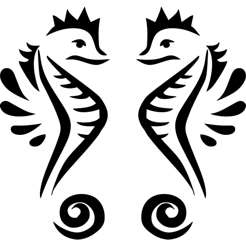 Zwei Seepferdchen