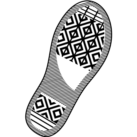 Schuhabdruck