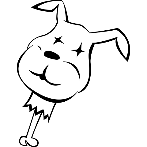 Toter Hundekopf