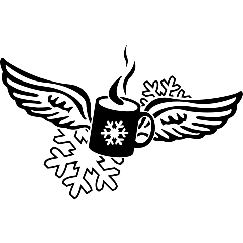 Glühweintasse mit Engelsflügel