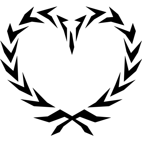 Herz aus Lorbeerkranz
