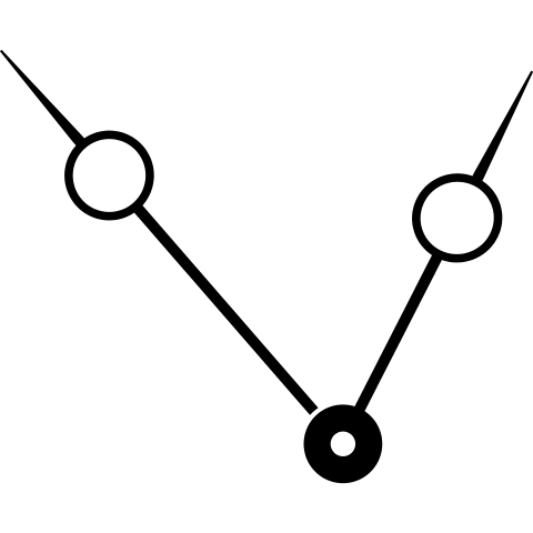 moderne Uhrzeiger