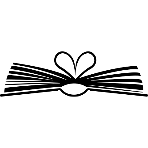 aufgeschlagenes Buchherz