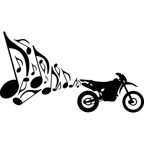 Motorrad Enduro Auspuff Musik 