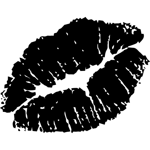 Kußmundabdruck