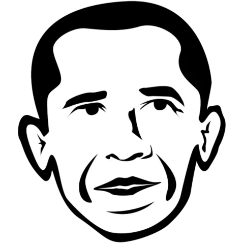 Barak Obama schwarz weiß