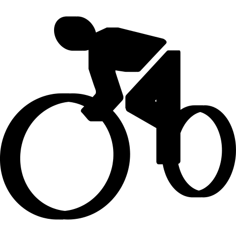 Rennrad Symbol 3D