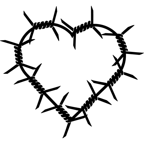Stacheldraht Herz