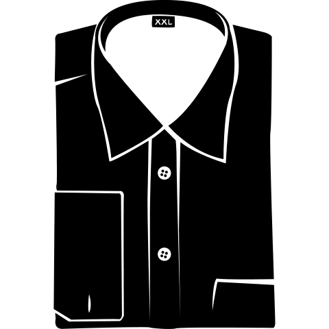 gefaltetes Hemd XXL