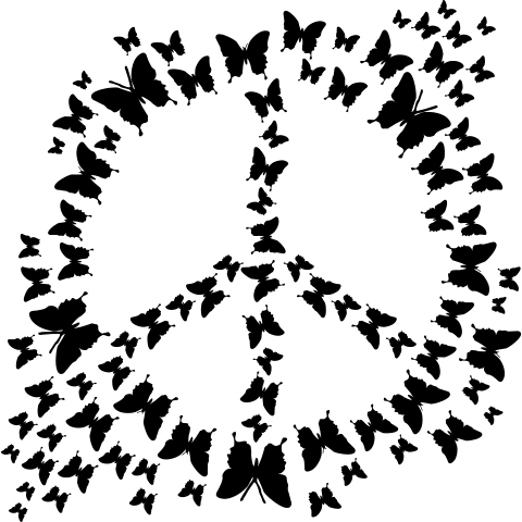 Schmetterlinge Peace