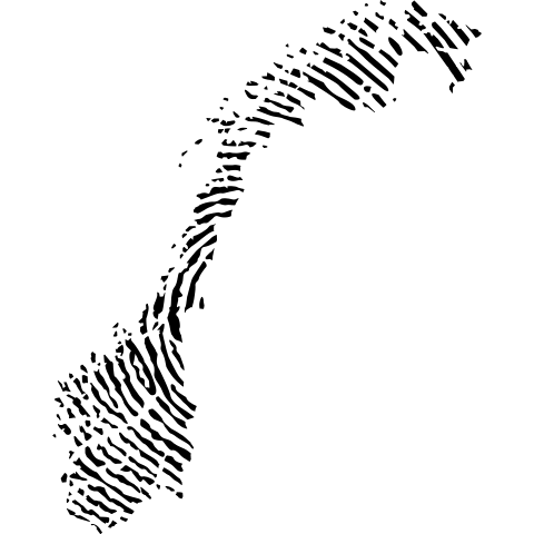 Norwegen Fingerabdruck