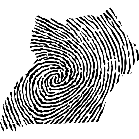 Uganda Fingerabdruck