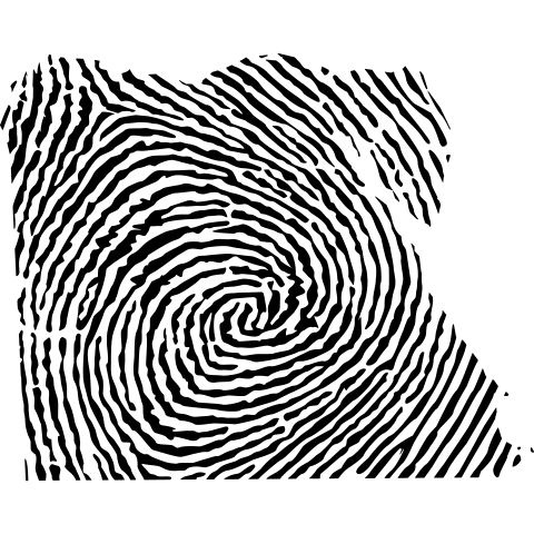 Ägypten Fingerabdruck