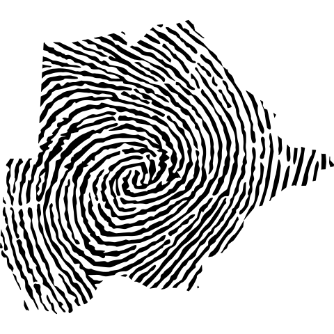 Botswana Fingerabdruck