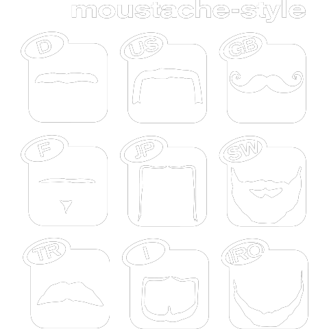 Moustache Weltweit Style