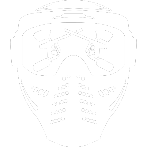 Paintball Maske mit Waffe