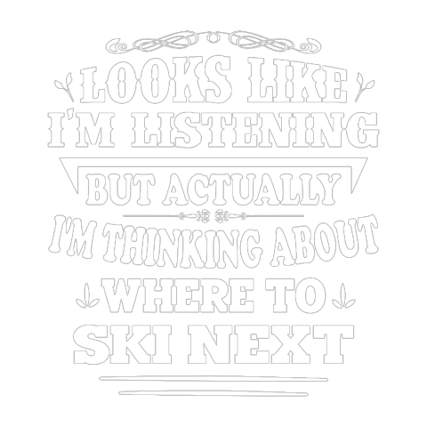 Ski Skifahrer Skifahren Thinking Where To Ski Next