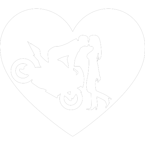 Motorradkuß Herz