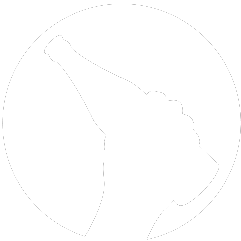 Biermond mit einer Bierflasche in der Hand