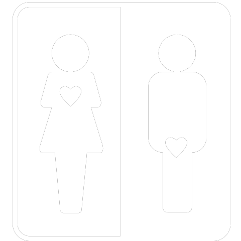 Frau und Mann mit Herz