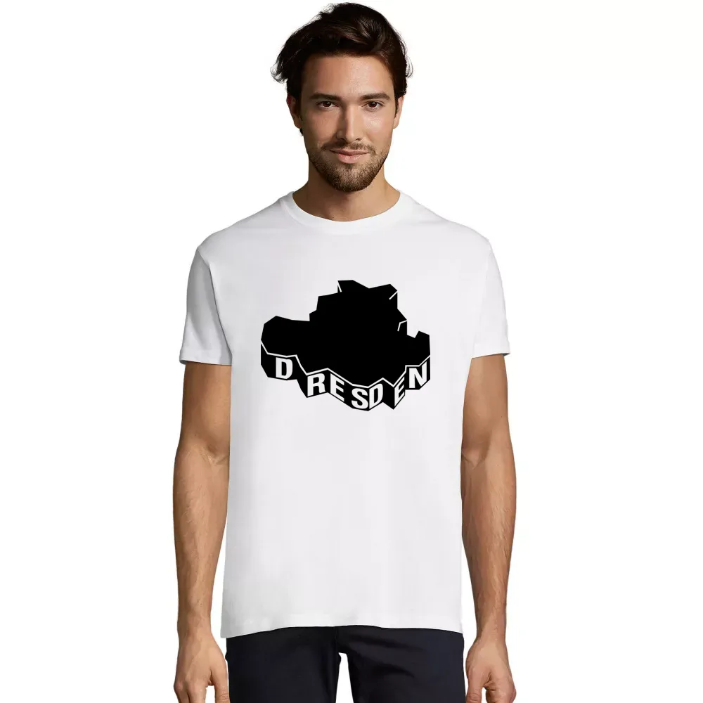 Dresden Umriss in 3D T-Shirt