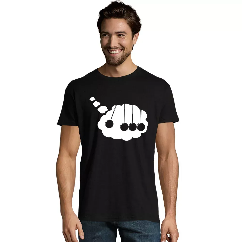 Kugelstoßpendel in Denkblase T-Shirt