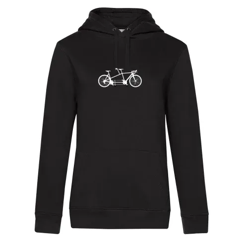 2 Personen Rad Tandem Fahrrad Hoodie Frauen Queen Hooded