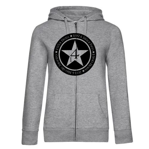 4 Sterne Weltmeister Deutschland Frauen Hoodie